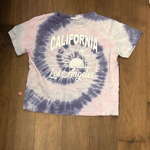 Ardene Purple Tie-Dye California Kids T-Shirt